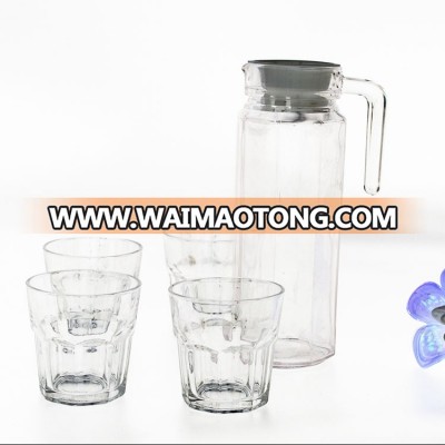 Cold water glass pot and glass cup set wholesale