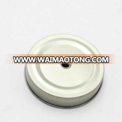 factory manufacture drinking glass mason jar lid with hole