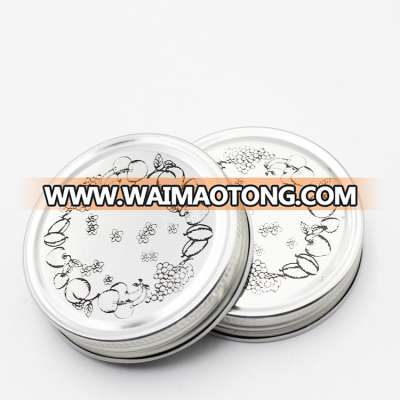 printing metal lid for glass mason jar wholesale