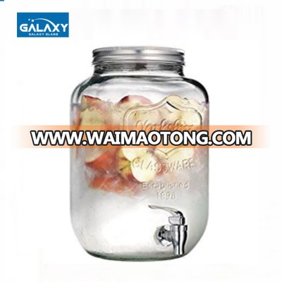 Mason Glass Beverage Drink Dispenser 8 litre